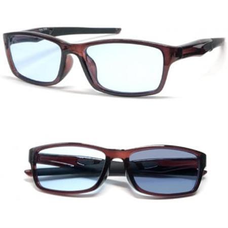 [ネオコントラスト]調光サングラス 柔軟樹脂フレーム・ブラウン　型番:S1049B-PHN【1599820】