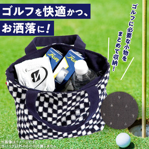 久留米絣ゴルフラウンドトートバック（MB）_久留米絣ゴルフラウンドトートバック（MB）_Nx146