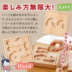 【ギフト対応OK！】小さな大工さんセット 迷路 ★ビー玉 2個つき★_小さな大工さん セット ビー玉ころがし ビー玉 2個つき 5種類 16ピース 対象年齢 3歳以上 ギフト対応可 木製 おもちゃ 無塗装 無着色 パーツ 組み合わせ 考える力 創造力 創造性 育む 楽しみ方 無限大 出産祝い お取り寄せ 福岡県 久留米市 送料無料_Sx212
