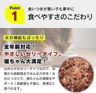 金まぐろ 猫用パウチ(かつお節入り)160g×48袋_金まぐろ 猫用 パウチ 160g × 48袋 かつお節入り 全年齢 対応 やさしい ゼリータイプ 水分補給 まぐろ かつお 高タンパク 低カロリー 健康維持 ウェットフード 自然派 おやつ キャットフード 福岡県 久留米市 〔Pf063-01〕