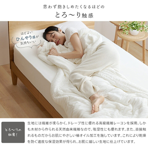 とろーりケット　肌掛け布団　シングル（ベージュ）_とろーりケット 肌掛け 布団 シングル キルトケット 洗える 140 × 190cm バッグ入り とろーり 柔らか 掛け心地 衛生的 春 夏 秋 最適 レーヨン 吸湿性 ひんやり ポリエステル マイクロ 長繊維 ホコリ 出にくい 清潔 久留米市 送料無料_Qc051-be
