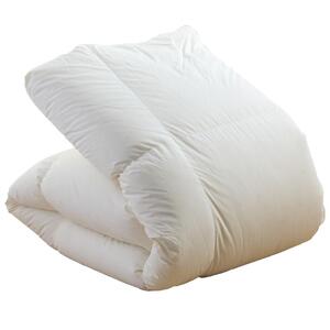 【増量1.2kg】羽毛布団　ハンガリーホワイトダック93％　DP400　シングル（無地ナチュラル）_増量タイプ 羽毛 掛け布団 ハンガリー ホワイトダック ダウン 93％ DP400 洗える 日本製 充てん量 シングル 1.2kg ふっくら 保温 立体キルト 柔らか ダウンプルーフ 抗菌 防臭 SEK ダニプルーフ 加工 久留米市 送料無料_Qc073-nt