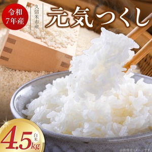 【令和7年産 新米】福岡県産ブランド米元気つくし 白米 4.5kg_元気つくし 白米 内容量 4.5kg 福岡県産 ブランド米 精米 鮮度抜群 新鮮 福岡生まれ 品種 香り豊か ふっくら 食感 ご飯 白ご飯 おにぎり 弁当 お米 食品 お取り寄せ 九州 久留米産 福岡県 久留米市 送料無料 〔Gr069〕