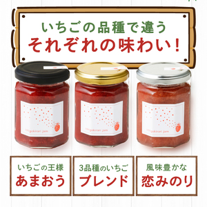 いちごジャム3種セット（特別栽培いちご使用）_いちごジャム3種セット(特別栽培いちご使用)_Ca011