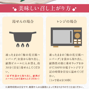 梅の花 豆腐ハンバーグ 8個セット_梅の花通販本舗 梅の花 豆腐 ハンバーグ 130g 8個 久留米ソース 30g 合計 1280g セット 絶妙のレシピ ジューシー 牛豚のお肉の旨味 自宅のストック お祝い ギフト 時短 冷凍 お弁当 和風 福岡県 久留米市 お取り寄せ お取り寄せグルメ 送料無料_Cx228