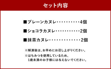 本格はちみつカヌレ アソート8個セット