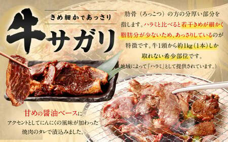 【2025年3月発送】【訳あり】 秘伝 コク旨 たれ漬け 牛サガリ 肉 1.2kg