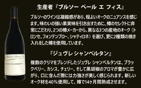 福智山ダム熟成 AOC高級赤ワイン ブルソー ジュヴレ・シャンベルタン 2021年 750ml×1本 FD574 熟成ワイン ワイン 酒 お酒