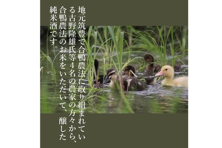 【創業150年】瑞穂菊酒造 純米酒セット 720ｍl×2本(お酒 酒 アルコール 日本酒 純米酒 セット 純米吟醸酒 純米酒 合鴨 アイガモ)【B3-015】