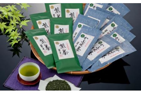 八女星野自家用茶詰合せ八女茶 八女星野茶 煎茶 かぶせ茶 農林水産大臣賞 玉露 高級茶 緑茶 グリーンティ 福岡県 八女市 星野村 贈り物 プレゼント【E-003】