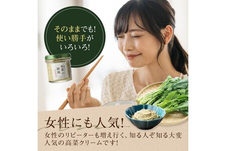 たかなのクリーム(高菜の緑地)高菜 たかな クリーム おつまみ 調味料【A2-139】