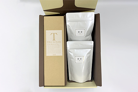 フィルターインボトル（茶）八女茶セット【B3-038】簡単 フィルターインボトル  煎茶 お茶 デトックスウォーター