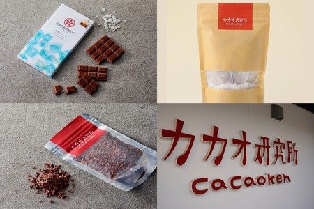 鉄板焼ハンバーグ(2種各2個)＆カカオ研究所 こだわりチョコセット【A7-077】