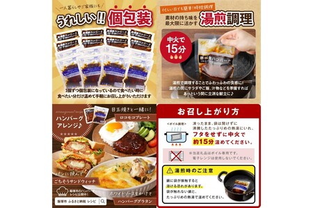 デミソースのハンバーグ2種セット（プレーン8個＆チーズ8個）計16個【毎月定期便(計12回発送)】ハンバーグ チーズハンバーグ チーズインハンバーグ 2種 2種類 セット ハンバーグセット 冷凍 飯塚市 人気 定期便 定期 個包装 デミソース 湯煎 簡単 時短【K-036】