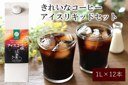 ★特許製法★きれいなコーヒーアイスリキッドセット12本飲料 アイスコーヒー リキッドコーヒー ブラックコーヒー 無糖 ストレート 珈琲 コーヒー 福岡県 飯塚市【C8-013】