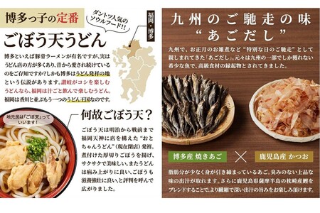 博多ごぼう天うどん 12食セット博多 ごぼう ごぼう天 うどん スープ付き【A5-431】