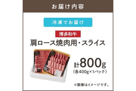博多和牛 肩ロース焼肉用・スライス(福岡県産 博多和牛 上質 肉汁 芳醇な風味 焼肉 肩ロース)【C2-020】