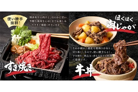 博多和牛 切り落とし 肉 牛肉 牛 国産 国産牛 博多和牛 和牛 切り落とし肉【A7-048】