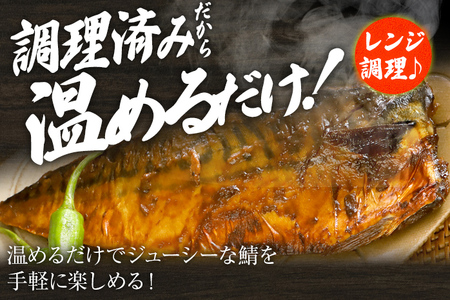 【ふるなびWEEK対象】照焼鯖 2枚×4P（約1kg） 大ぶり 照り焼き 調理済 レンチン 温めるだけ 脂のり 惣菜 晩御飯 おかず ジューシー 冷凍 お弁当 レンジ調理 自社製造 朝ごはん 和食 テリヤキ 簡単調理
