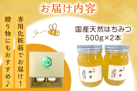 はちみつ 天然蜜蜂 百花蜜 1kg はちみつ 国産