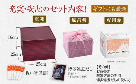 おせち＆もつ鍋セット Miyabi Akasaka 12月30日着 迎春おせち料理