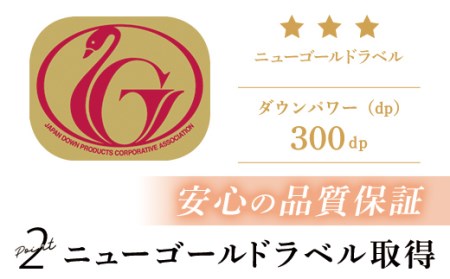 ホワイトダックダウン85％（1.7kg）使用　羽毛掛布団ダブル（暖色系／柄お任せ）