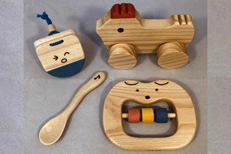木のおもちゃ、出産祝いセットＳＢ