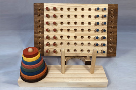 木のおもちゃ脳トレ、パズル・ゲーム２点セットＮＡ