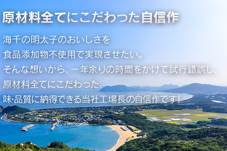 【食品添加物不使用】極み明太子 檜樽入 600g（300g×2）