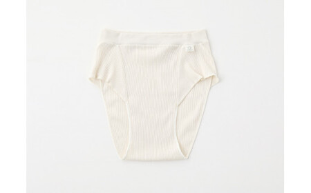 【キナリ2枚 M-Lサイズ】hinna ふわリブ オーガニックコットン ふんどしショーツ【2枚セット】