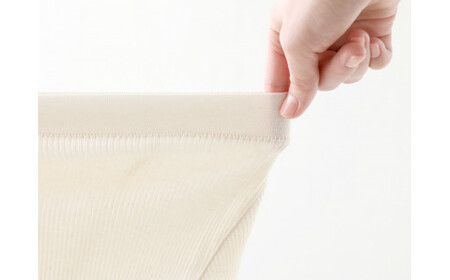 【キナリ1枚+杢グレー1枚 M-Lサイズ】hinna ふわリブ オーガニックコットン ふんどしショーツ【2枚セット】