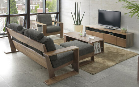 大地 3Pソファ WN インテリア 家具