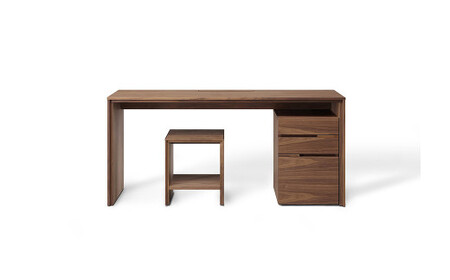 ノコ  デスクチェスト【ウォールナット／オーク】