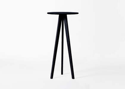 ミツキ スタンドテーブル【檳榔子黒】