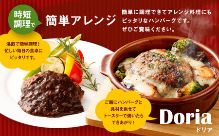 贅沢 デミグラスソース （有明海苔入り） ジューシー ハンバーグ 150g×16個 合計2.4kg 肉 湯せん 簡単調理 小分け 洋食 惣菜 レトルト 冷凍