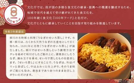 【文化庁｢100年フード｣認定品】 うなぎの せいろ蒸し （2食入り） うなぎ ウナギ 鰻 蒲焼 蒲焼き セイロ蒸し 国産 冷凍