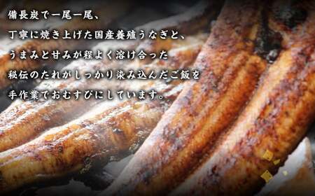富貴のうなむすび 4個 合計420g（105g／1個）うなぎ 鰻
