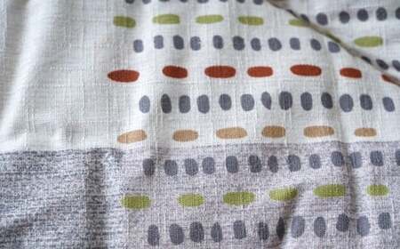 手織り風ギャベデザイン アムルこたつ掛布団 205cm×205cm GY（グレー