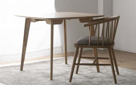 オーク材のスクエアダイニング （90cm） 正方形 四角 90cm角 天然突板 ／ テーブル 机 木製 インテリア 家具 ダイニング 日本製 福岡県 柳川市