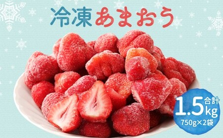 冷凍 あまおう 1.5kg（750g×2パック） 苺 いちご イチゴ 国産 果物 くだもの フルーツ