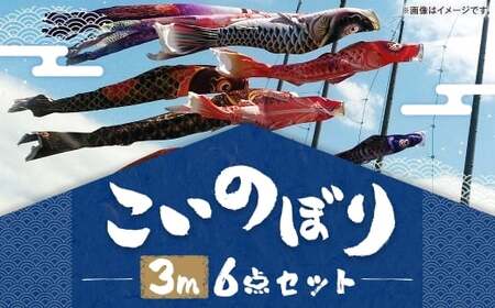鯉のぼり（制覇3ｍ6点セット） 鯉のぼり セット 端午の節句 子供 お祝い 特別 福岡県 柳川市