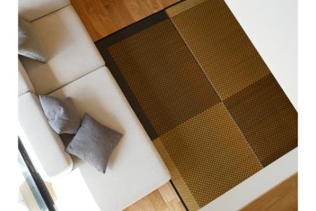 【E0-005】花ござラグ　「スタイル」　191cm×191cm