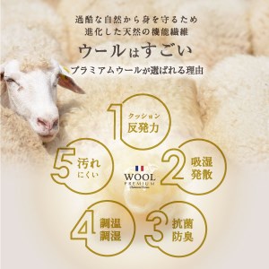 羊毛100% 掛け布団 セミダブルロング 秋冬用 170cm×210cm
