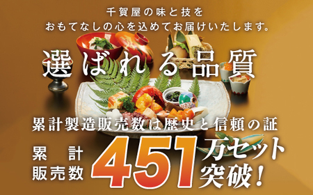 千賀屋謹製 2025年 迎春おせち料理「舞千」和風二折 2人前 全26品 017-016