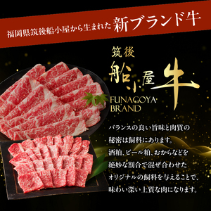 【牛肉】 船小屋牛 モモ赤身 焼肉 【500g】《筑後》【冷凍】 176-002