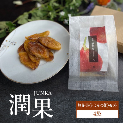 ドライフルーツ 潤果(無花果・とよみつ姫)セット ドライフルーツ いちじく ブランド果実 着色料不使用 保存料不使用 甘味 おやつ お茶菓子 おつまみ 福岡県 八女市 206-002