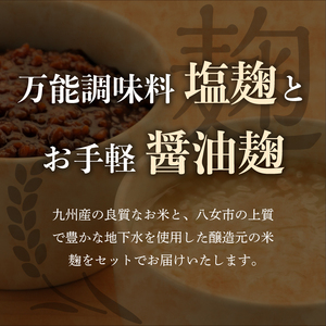 ＜江崎酢醸造元＞醸造元の塩麹・醤油麹４本セット（各２本） 調味料 お醤油 麹 塩こうじ 万能調味料 発酵食品 料理 腸活 健康 セット 042-018