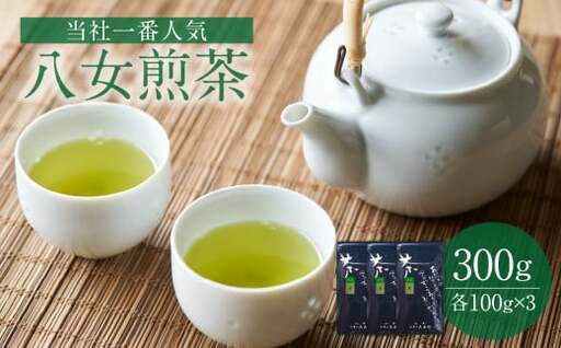 【お茶の光玉園】八女煎茶 100g×３本セット　049-004
