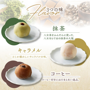 <道の駅たちばなオリジナル>あまゆう大福詰合せ20個入り 抹茶 キャラメル コーヒー 和菓子 洋菓子 八女茶 スイーツ 大福 セット 詰め合せ 福岡県 八女市 054-002