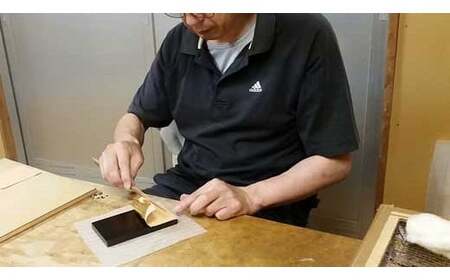 【ギフト用】『純金箔干支額』伝統工芸と伝統文化のコラボ作品『卯（う）』（ギフト対応）　023-007-4-GFT